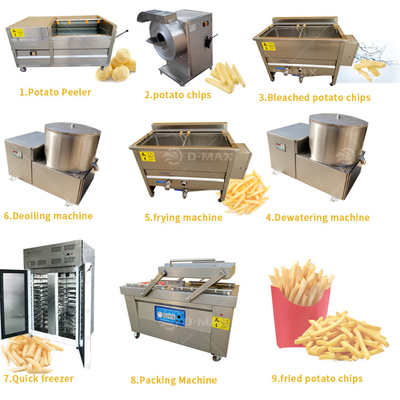 Maschine zur Herstellung von Kartoffelchips mit hoher Produktivität für die kleine Produktion von Pommes Frites