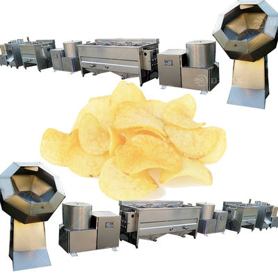 1580*850*800mm Kommerzielle Kartoffelchips-Produktionslinie Snacks Süße Chips-Machmaschine