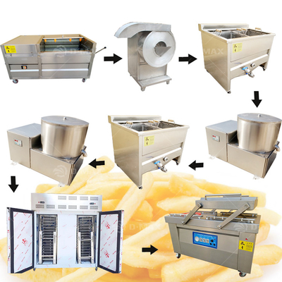 Elektrische Kartoffelchipsmaschine 3HP für halbautomatische kleine Prozesslinie