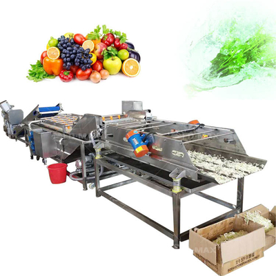 Hochgeschwindigkeits-Gemüseverarbeitungslinie mit 3,75 kW Leistung und Bubble Cleaning-Technologie
