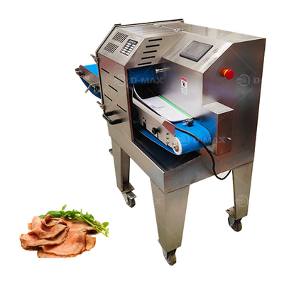 Transportband Fleischschneidemaschine geeignet für gekochtes Rindfleisch Schweinefleisch Hühner Entenbrust