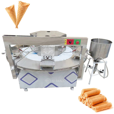 Einfache Bedienung Snack-Machmaschine für Waffle Cup Eierrollen und weiche Wafer Kekse