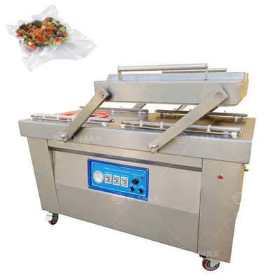 Große Doppelkammer-Vakuum-Fleischverpackungsmaschine für Reis, Fisch und Benutzerfreundlichkeit