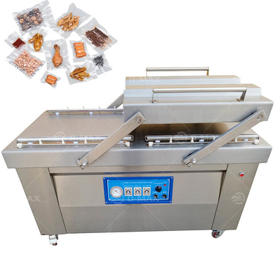 Große Doppelkammer-Vakuum-Fleischverpackungsmaschine für Reis, Fisch und Benutzerfreundlichkeit