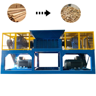 Einzelhandel Doppelschacht Abfallwagen Kunststoff Holz Gummi Schredder Schrott Metall Schredder Maschine
