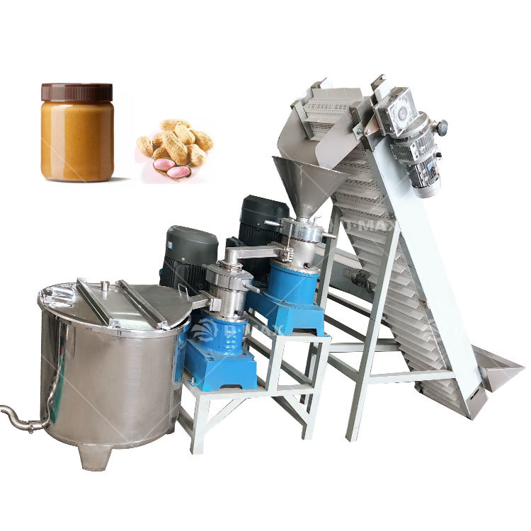 Erdnusspaste-Müllmaschine für die Erdnussbutterherstellung Produktionslinie in Gewürzfabrik