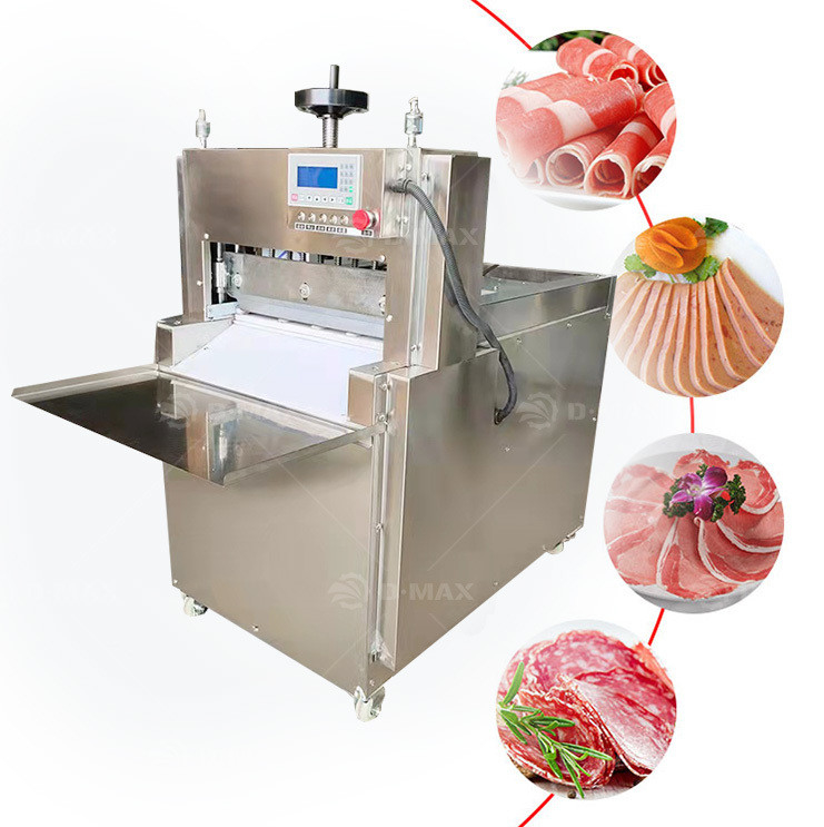 Tiefkühl-Fleisch-Schneidemaschine perfekt für das Schneiden von kleinem Fleisch und gefrorenen Rindfleisch-Rollen-Scheiben