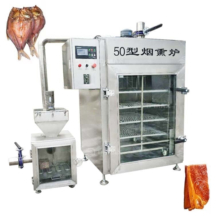 30 kg/Charge Hochgeschwindigkeitsgepeckter Fisch-Fleischbackofen mit Trolley und Rauchgerät