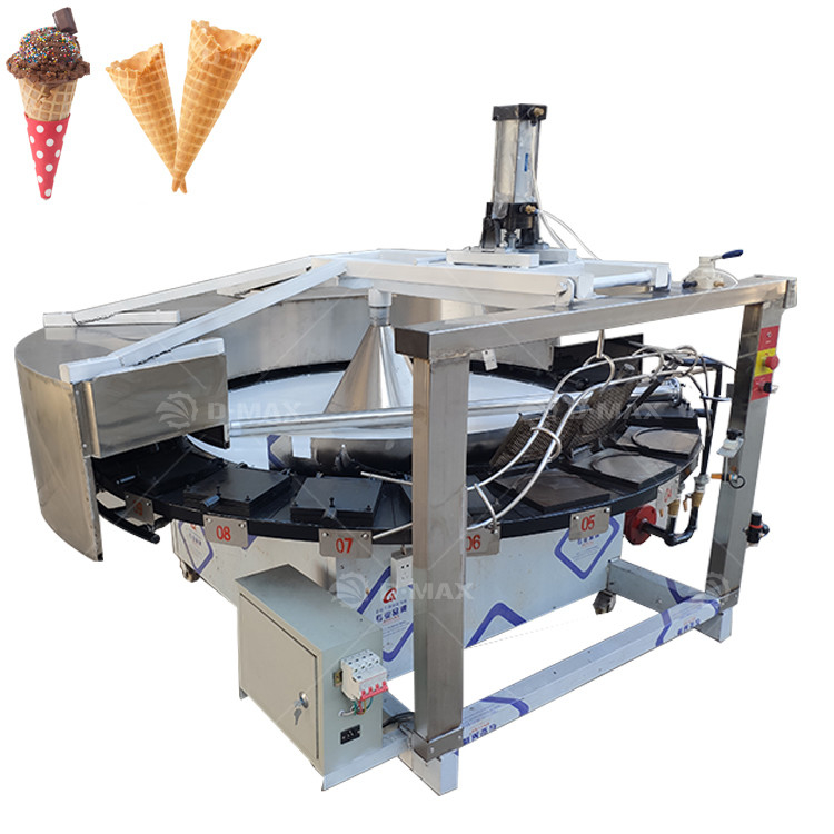 Einfache Bedienung Snack-Machmaschine für Waffle Cup Eierrollen und weiche Wafer Kekse