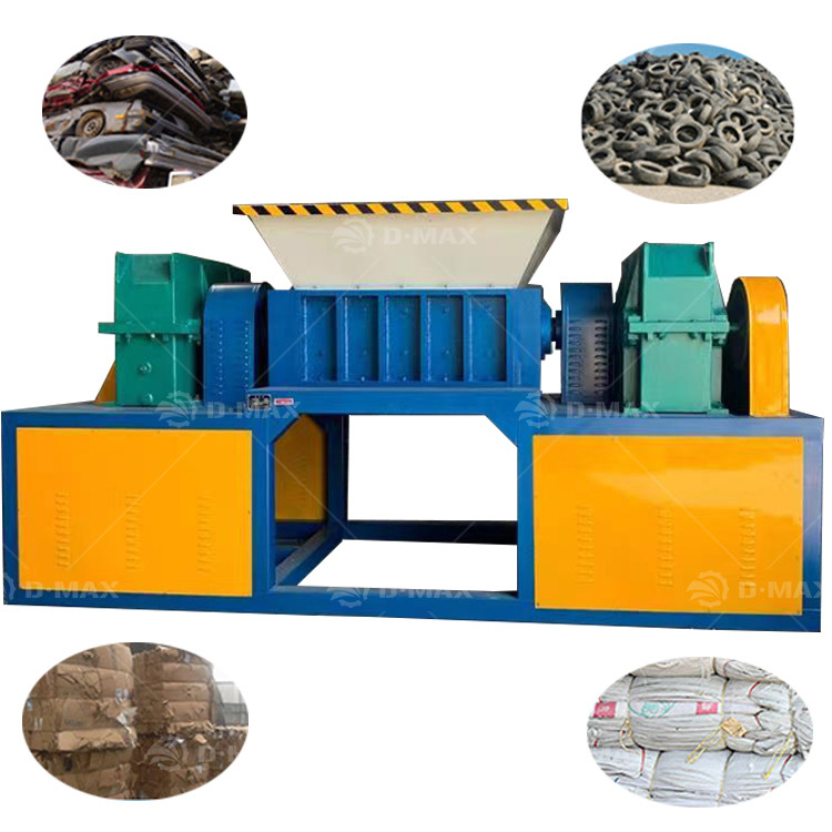 Doppelschacht-Schredder für das Schrottrecycling von Metall- und Reifenabfällen